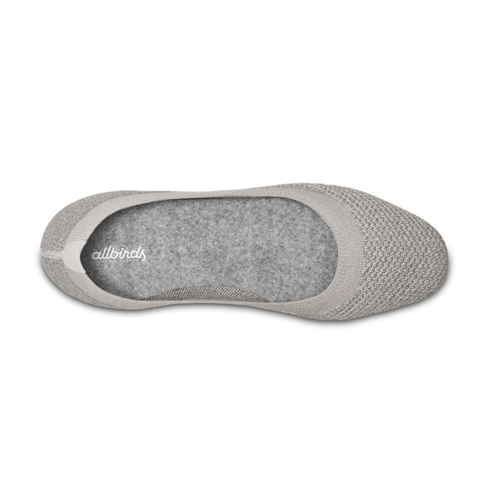 Allbirds Women\'s Flats Grey - Tree Breezers - 70428GKXH